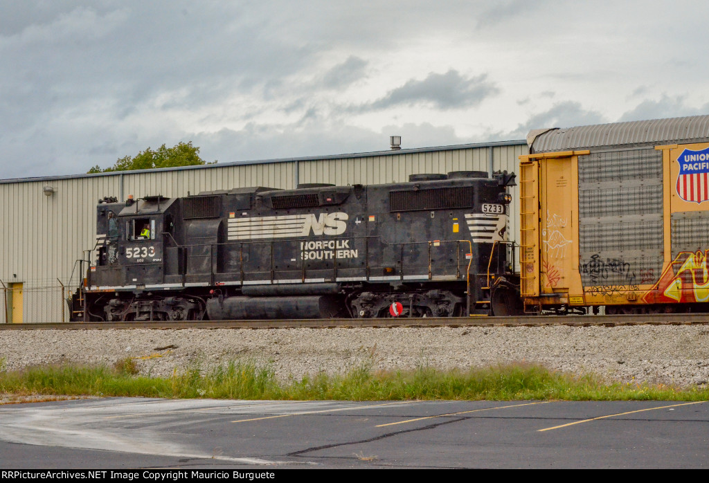 NS GP38-2 High nose Locomotive in the yard